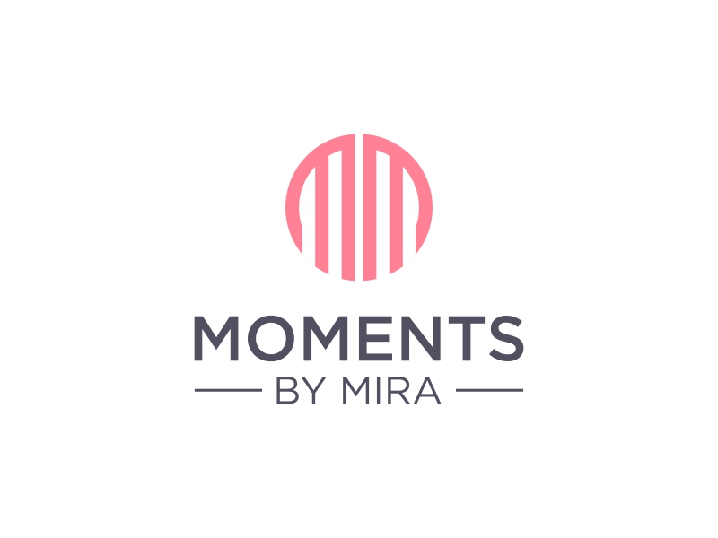 Moments by Mira logo design by Asani Chie
