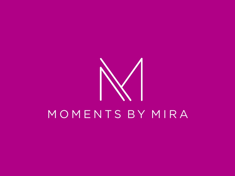 Moments by Mira logo design by GassPoll