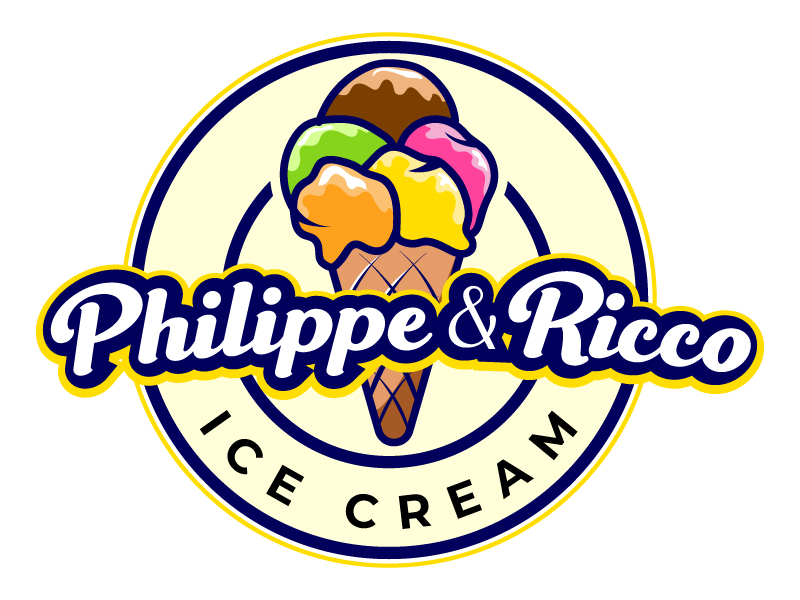Philippe & Ricco  Ice cream logo design by MUSANG
