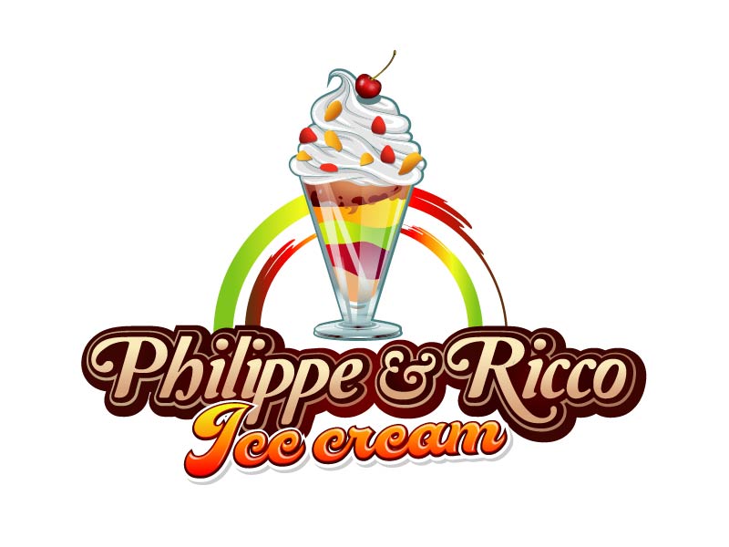 Philippe & Ricco  Ice cream logo design by axel182