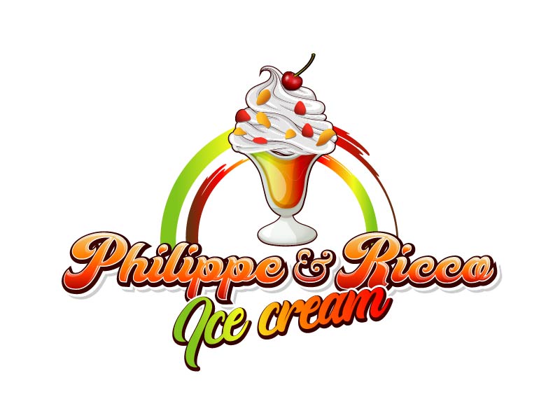 Philippe & Ricco  Ice cream logo design by axel182