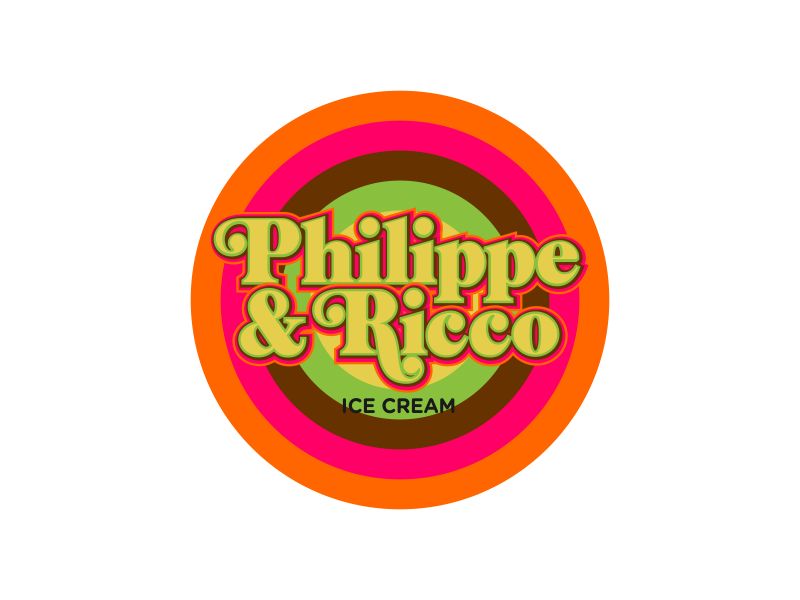 Philippe & Ricco  Ice cream logo design by Dhieko