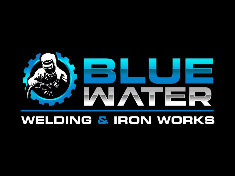 Blue Water Welding & Iron Works logo design by ingepro