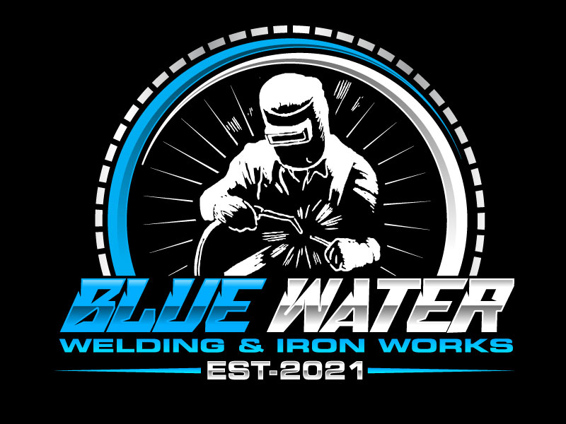 Blue Water Welding & Iron Works logo design by Suvendu