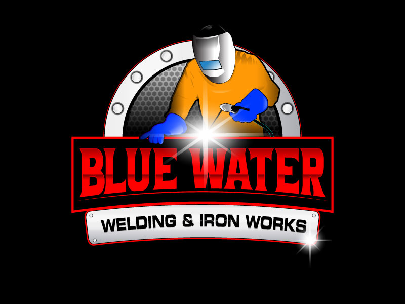 Blue Water Welding & Iron Works logo design by Suvendu