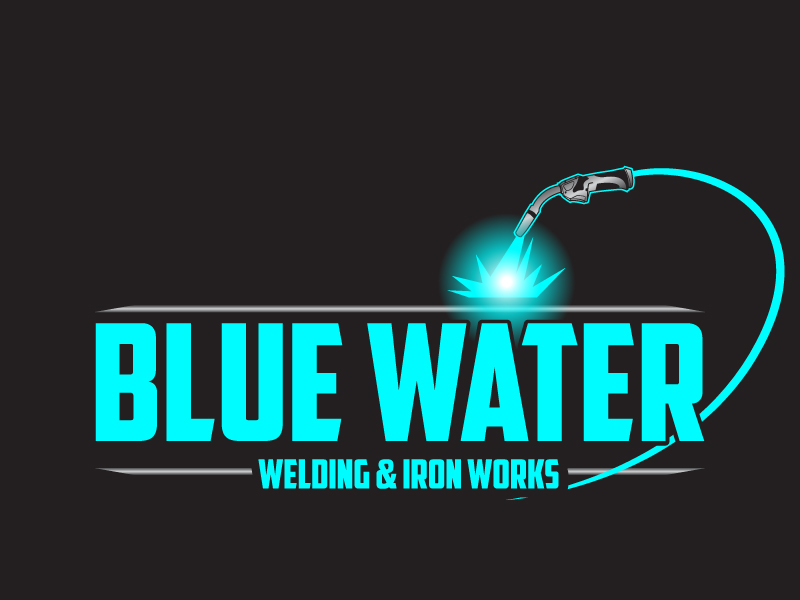 Blue Water Welding & Iron Works logo design by ElonStark