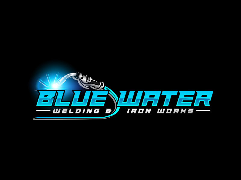 Blue Water Welding & Iron Works logo design by scriotx