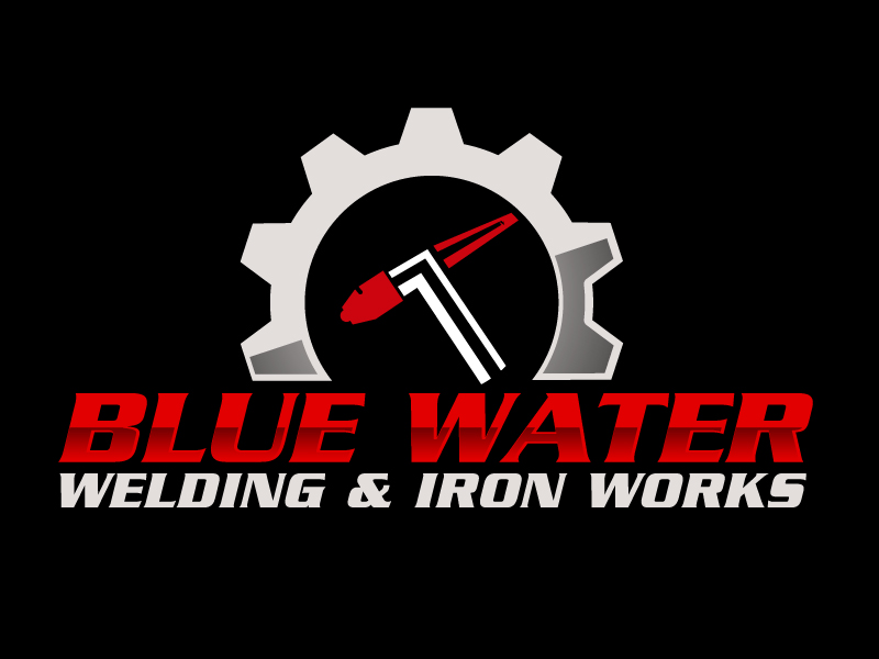 Blue Water Welding & Iron Works logo design by ElonStark