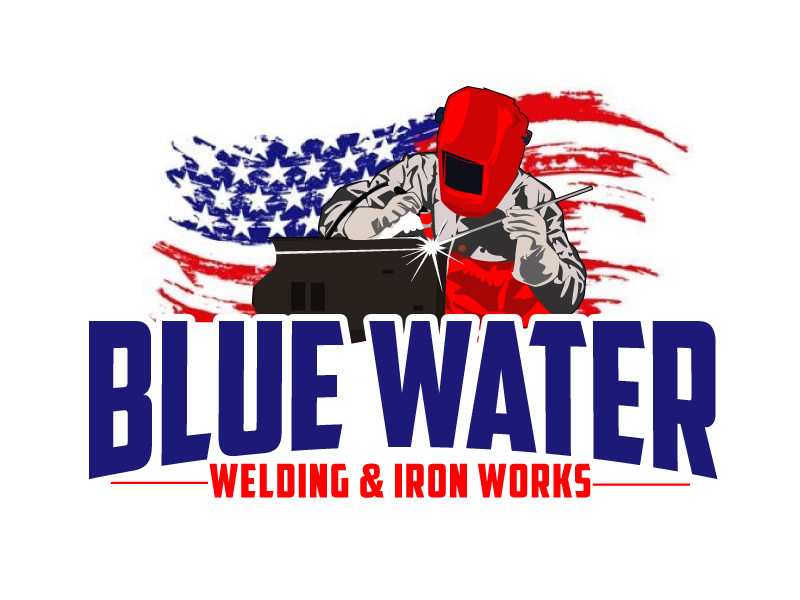 Blue Water Welding & Iron Works logo design by ElonStark