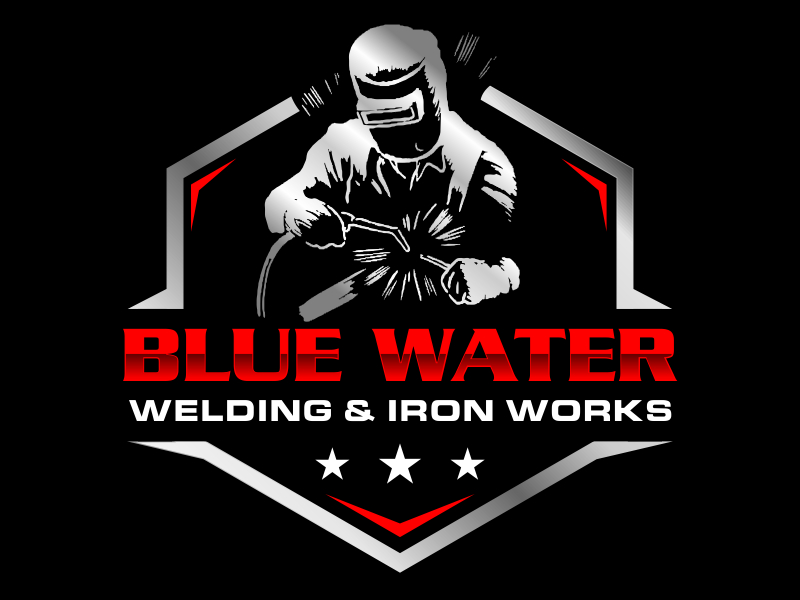 Blue Water Welding & Iron Works logo design by kopipanas