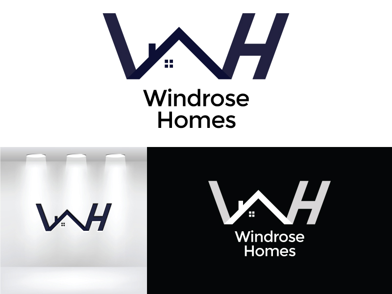 Windrose Homes logo design by Mezzala
