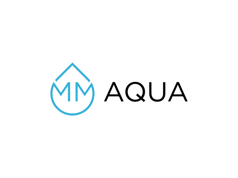 MM AQUA logo design by pel4ngi