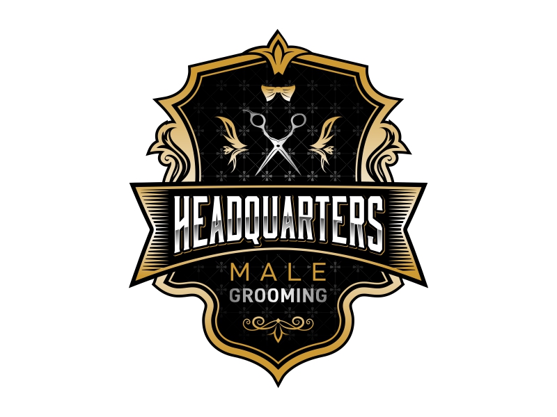 HEADQUARTERS MALE GROOMING logo design by AnandArts