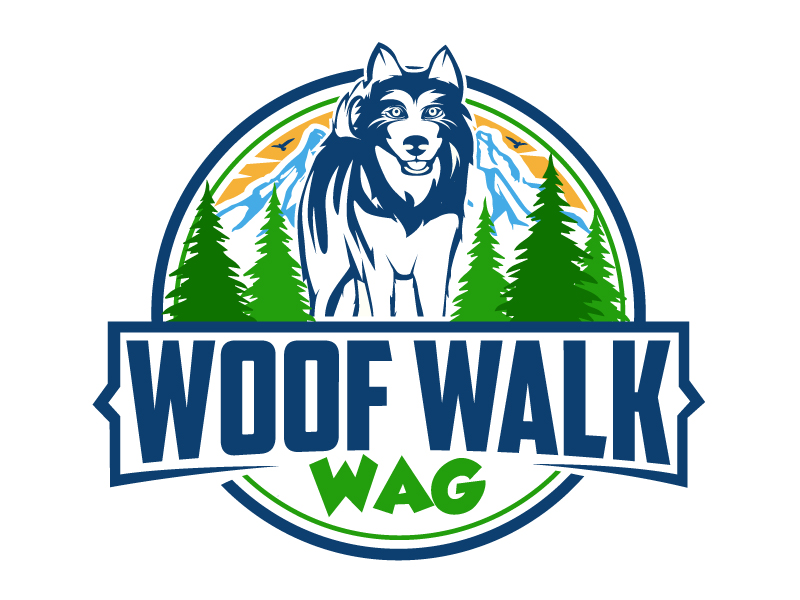 Woof Walk Wag logo design by ElonStark