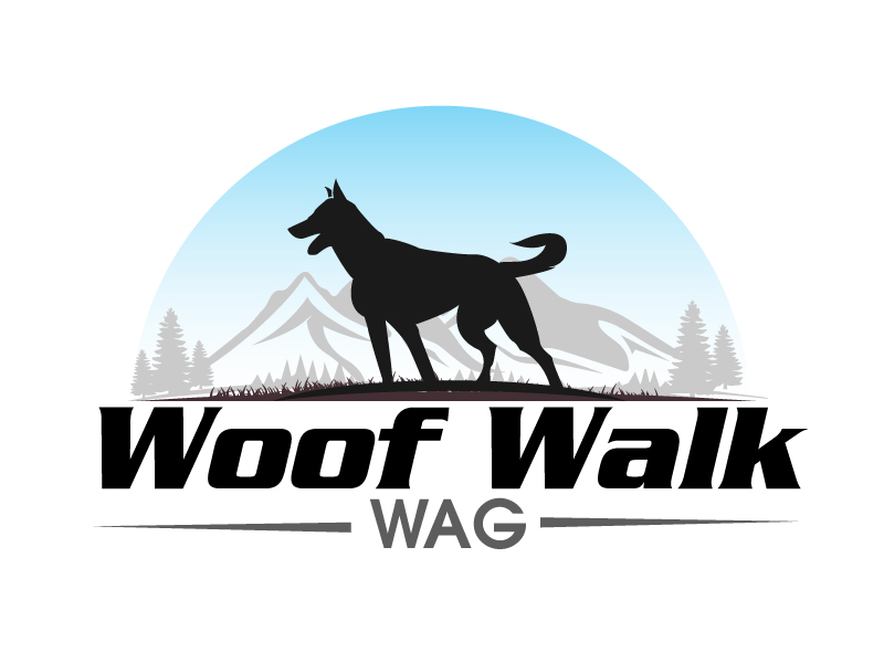 Woof Walk Wag logo design by ElonStark