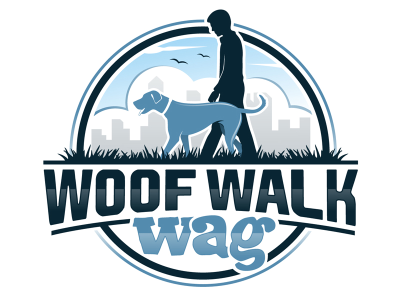 Woof Walk Wag logo design by DreamLogoDesign