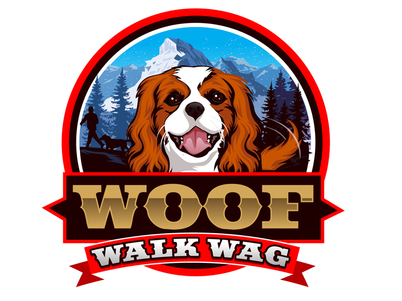 Woof Walk Wag logo design by DreamLogoDesign