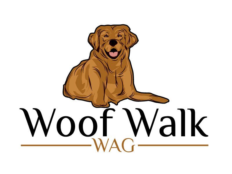 Woof Walk Wag logo design by ElonStark