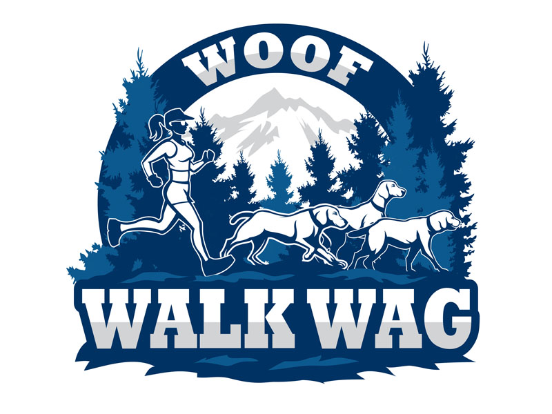 Woof Walk Wag logo design by DreamLogoDesign