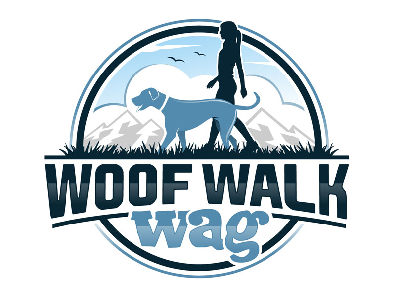 Woof Walk Wag logo design by DreamLogoDesign