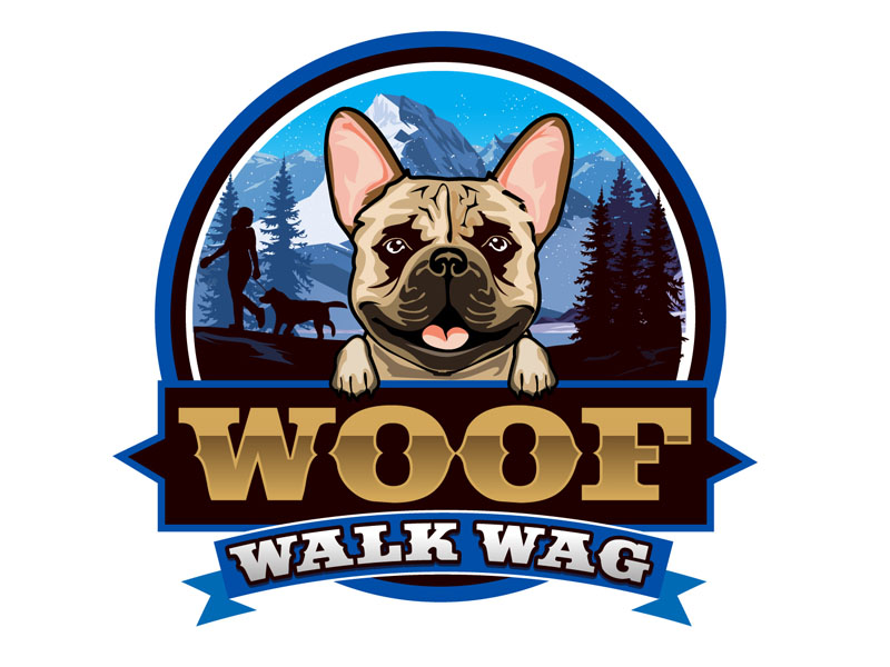 Woof Walk Wag logo design by DreamLogoDesign
