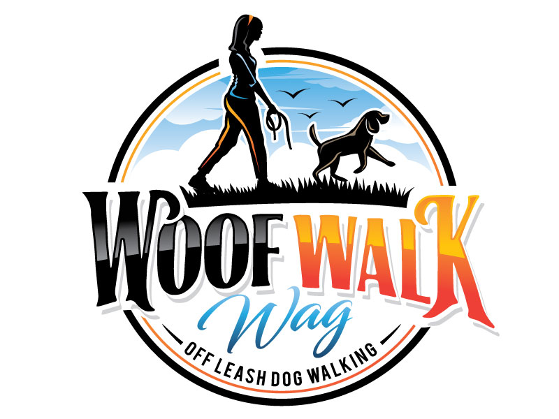 Woof Walk Wag logo design by REDCROW
