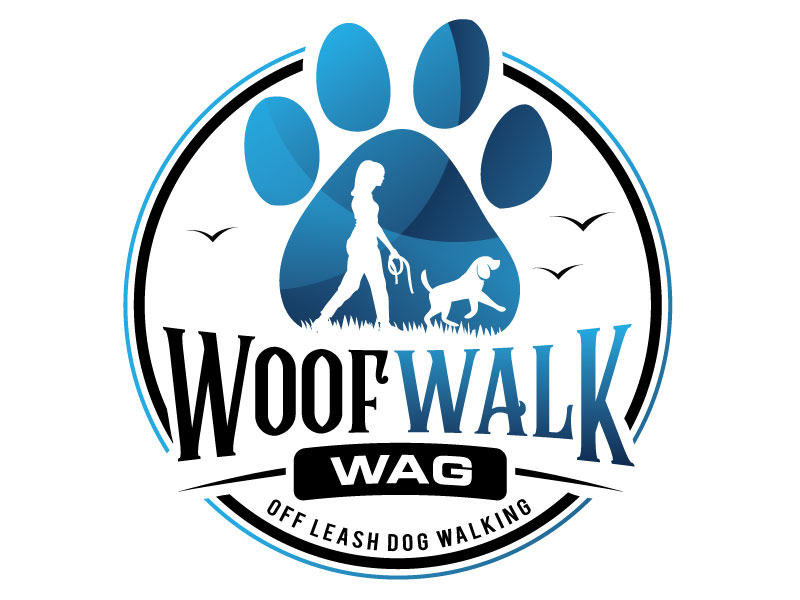 Woof Walk Wag logo design by REDCROW