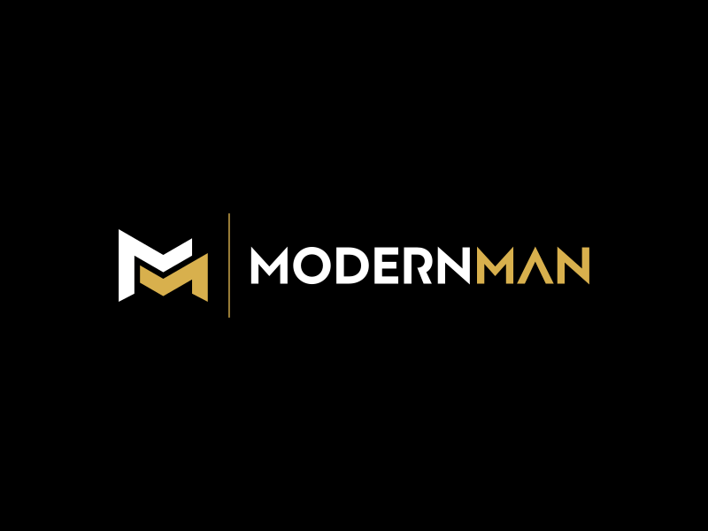 Modern Man logo design by thegoldensmaug