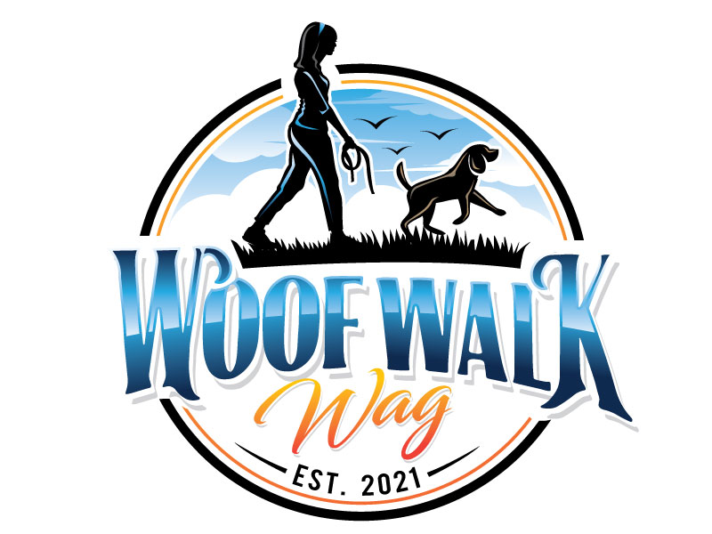 Woof Walk Wag logo design by REDCROW