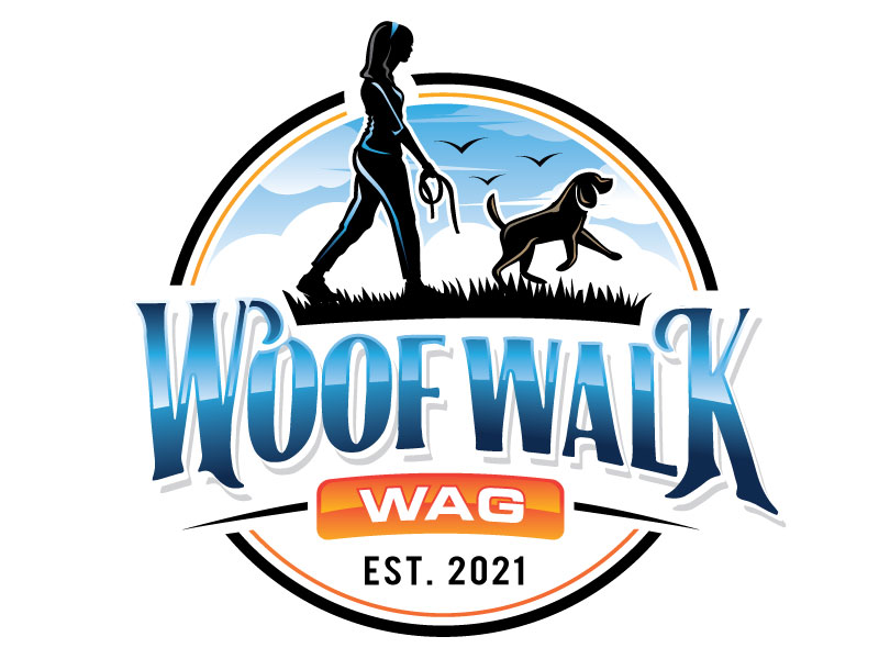 Woof Walk Wag logo design by REDCROW