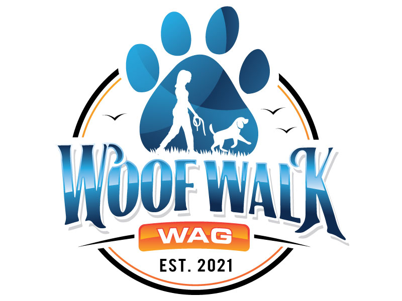 Woof Walk Wag logo design by REDCROW