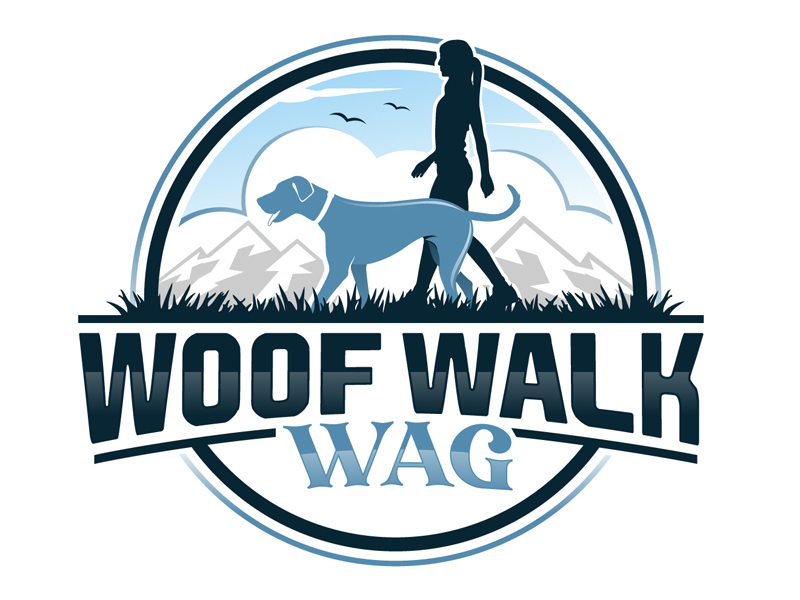 Woof Walk Wag logo design by DreamLogoDesign