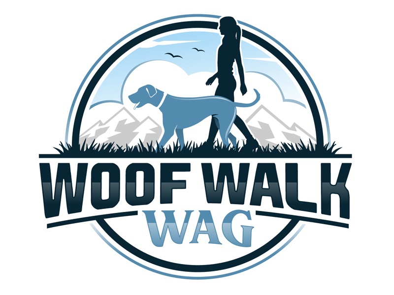 Woof Walk Wag logo design by DreamLogoDesign