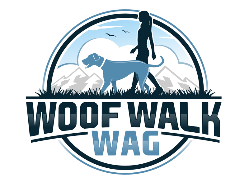 Woof Walk Wag logo design by DreamLogoDesign