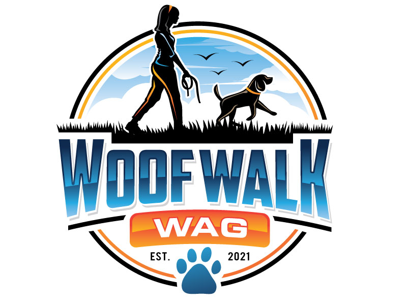 Woof Walk Wag logo design by REDCROW
