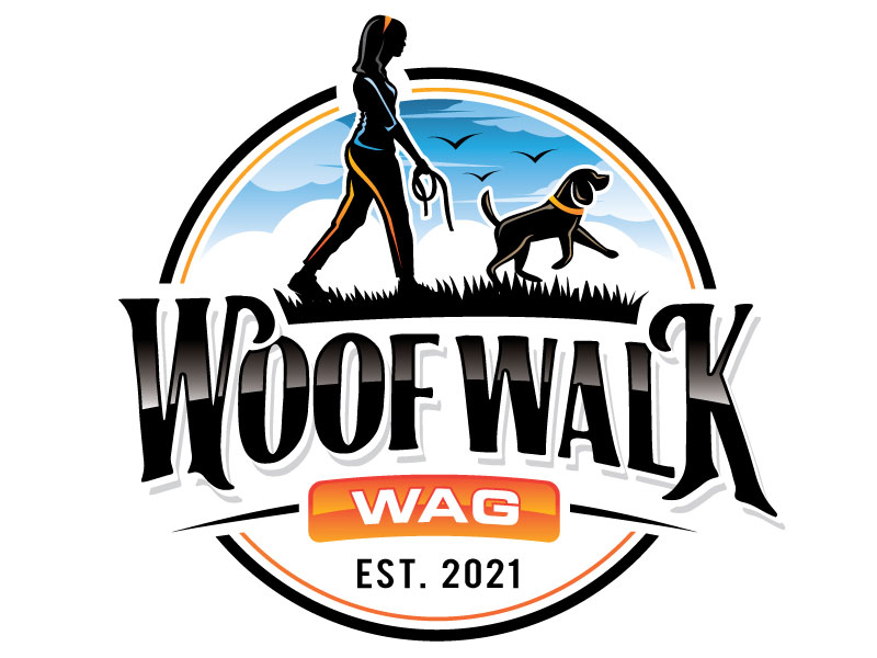 Woof Walk Wag logo design by REDCROW