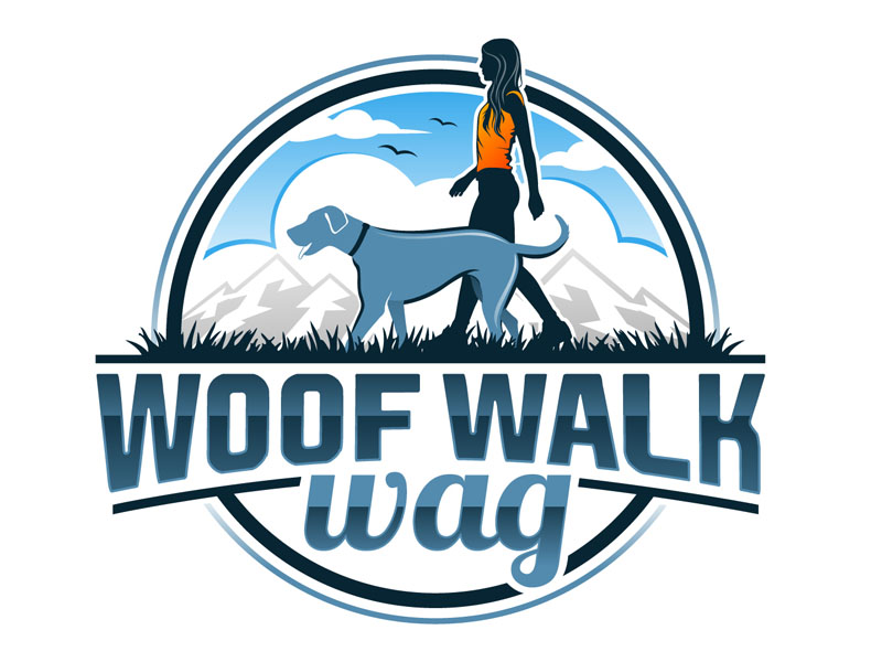 Woof Walk Wag logo design by DreamLogoDesign
