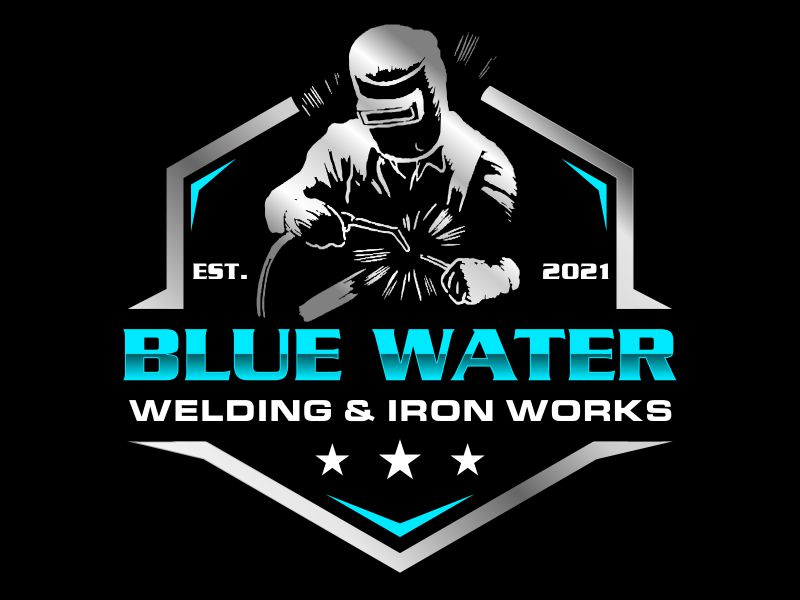 Blue Water Welding & Iron Works logo design by kopipanas