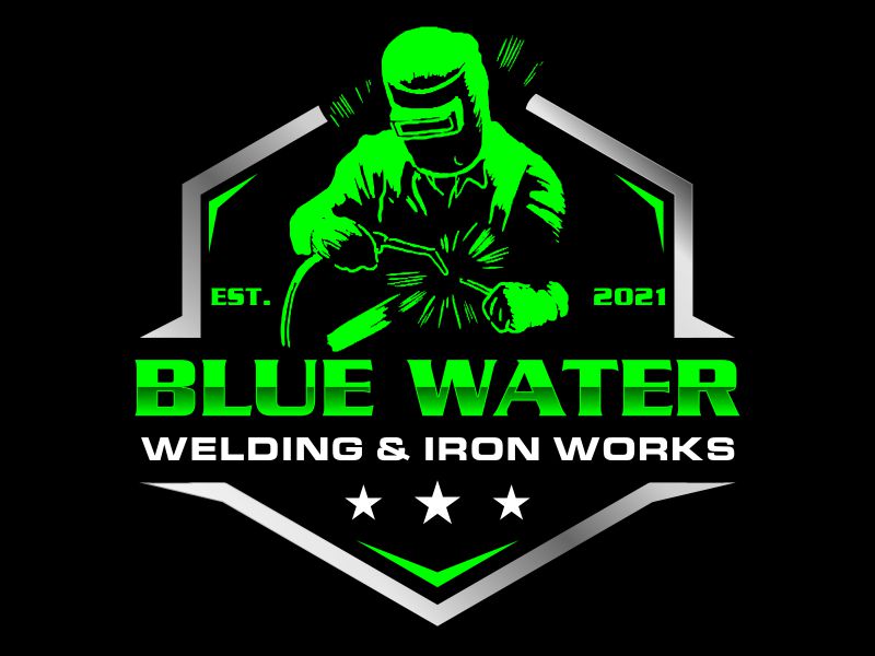 Blue Water Welding & Iron Works logo design by kopipanas