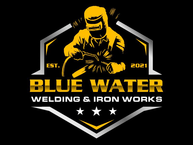 Blue Water Welding & Iron Works logo design by kopipanas