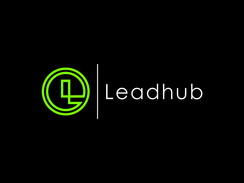 Leadhub logo design by santrie
