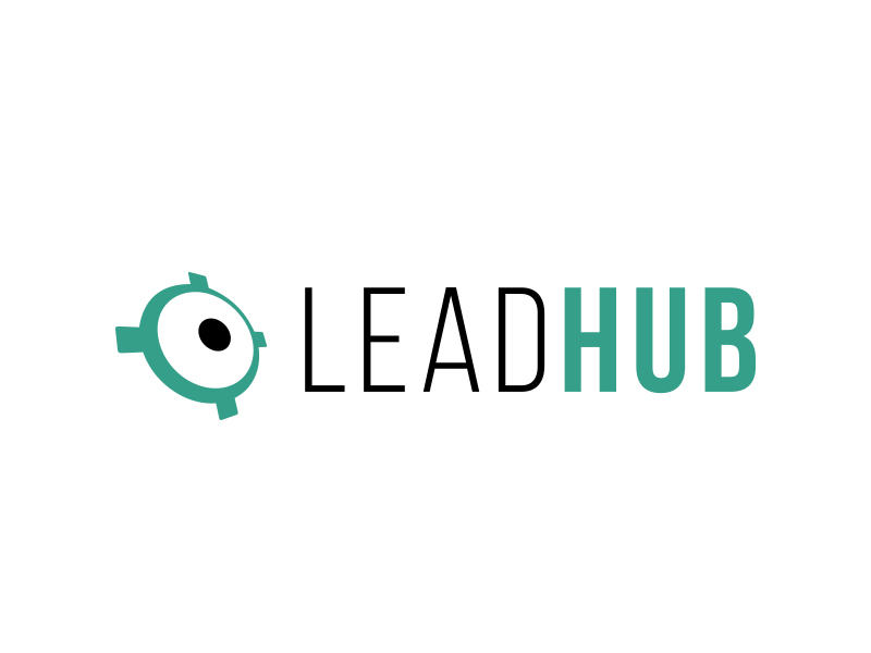 Leadhub logo design by MarkindDesign