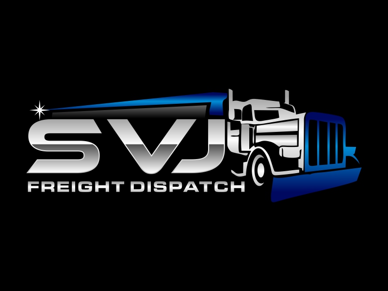 SVJ Freight dispatch logo design by hidro