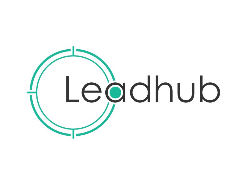 Leadhub logo design by Purwoko21