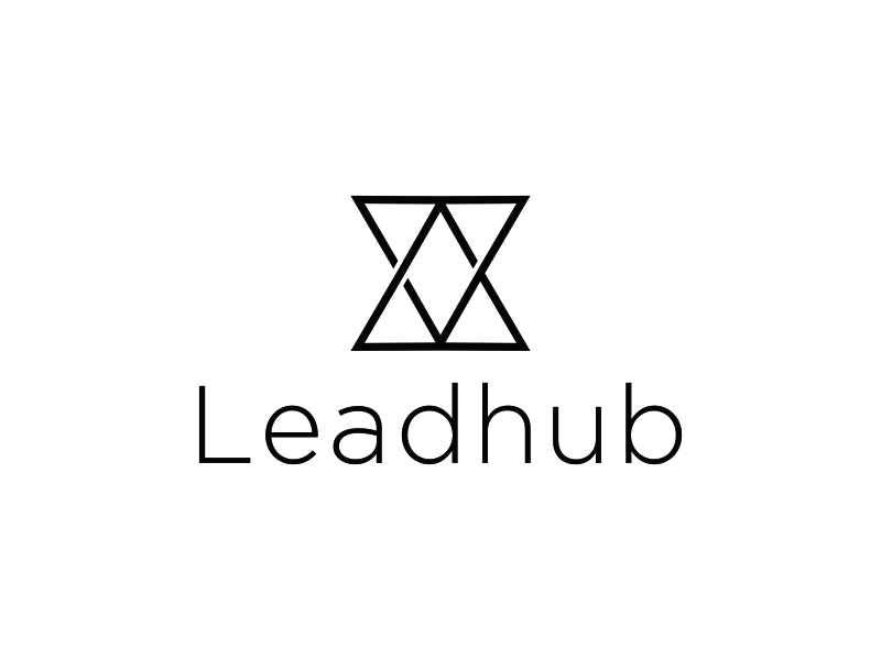 Leadhub logo design by bomie