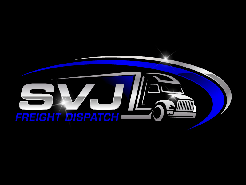 SVJ Freight dispatch logo design by jaize