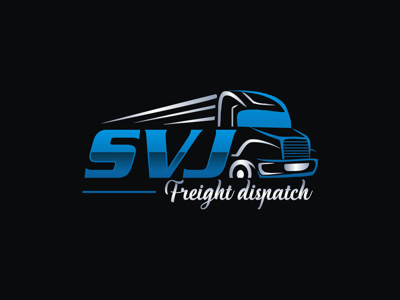 SVJ Freight dispatch logo design by Rizqy