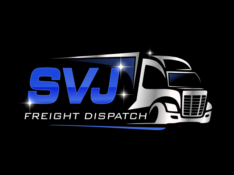 SVJ Freight dispatch logo design by gomadesign