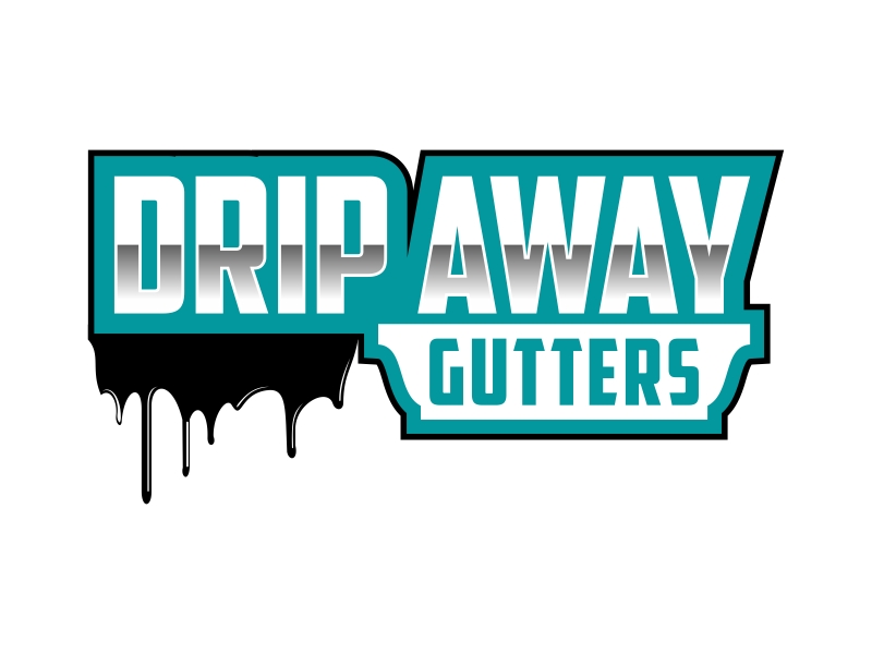 Drip Away Gutters logo design by Kruger