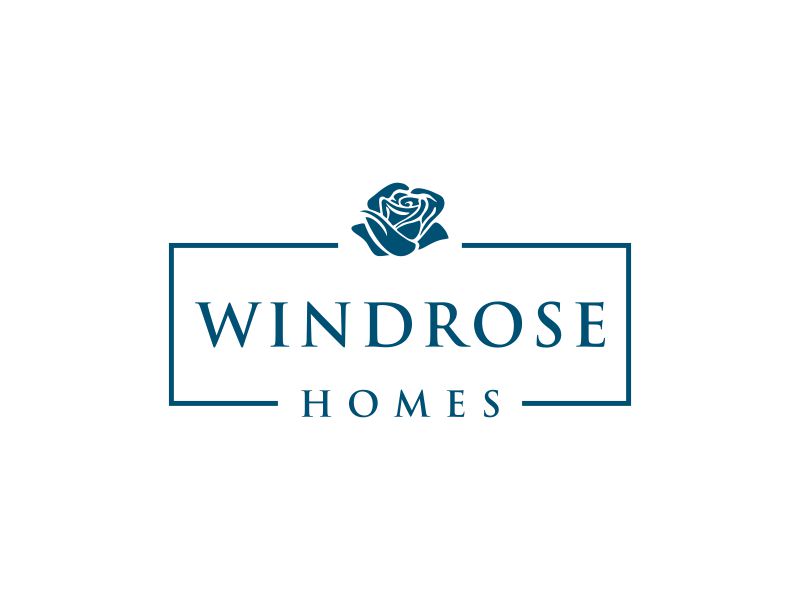 Windrose Homes logo design by mbamboex